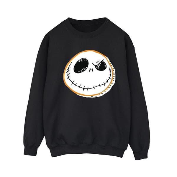 Disney Womens/Ladies The Nightmare Before Christmas Jack Face Sweatshirt