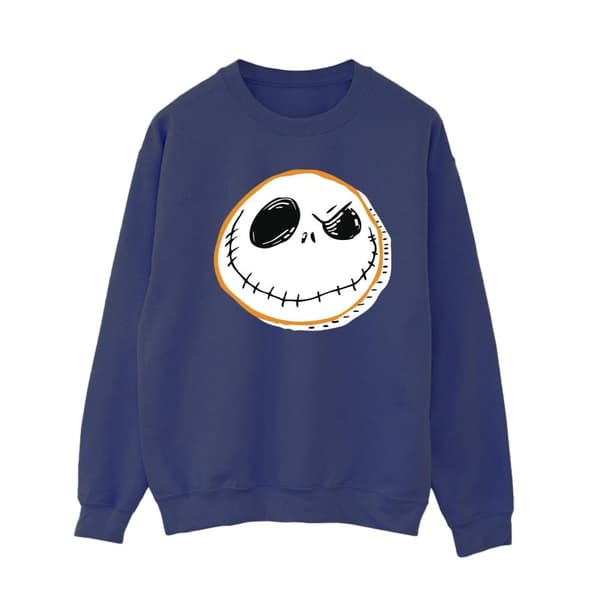 Disney Womens/Ladies The Nightmare Before Christmas Jack Face Sweatshirt