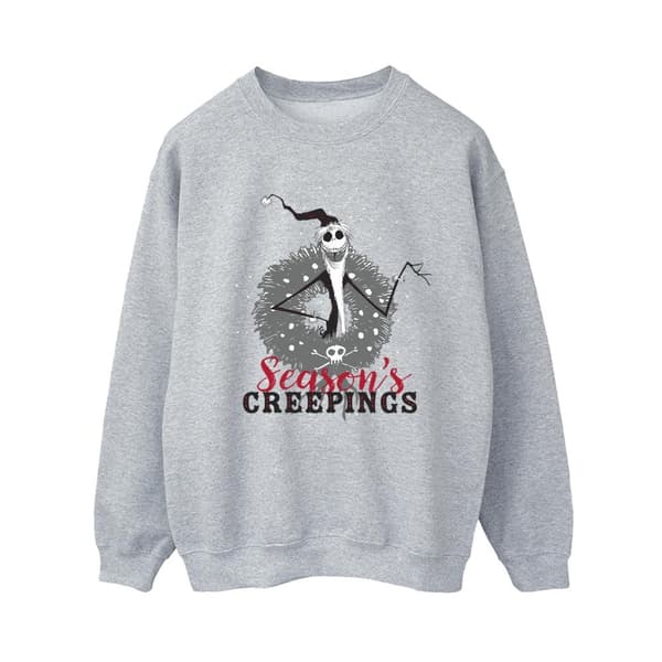 Disney Dam/Tjej The Nightmare Before Christmas Årstidernas krypande kransar Sweatshirt
