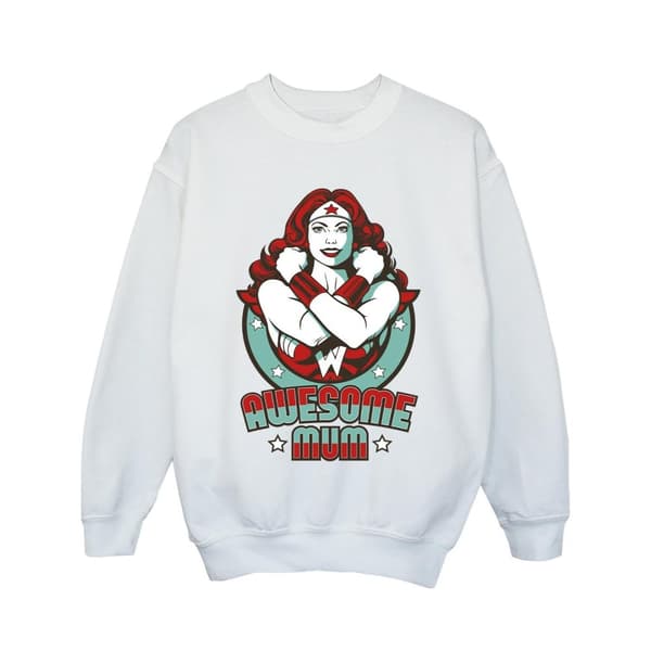DC Comics Girls Wonder Woman Wonderful Mum Sweatshirt