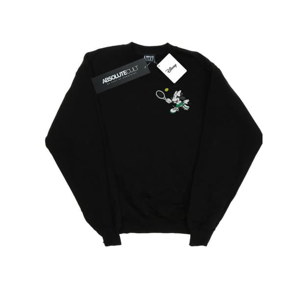 Disney Mens Minnie Mouse Tennis Breast Print Sweatshirt