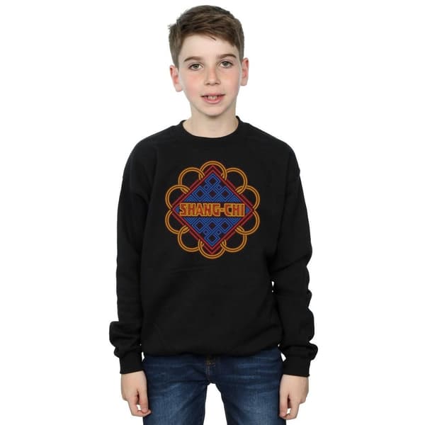 Marvel Pojkar Shang-Chi And The Legend Of The Ten Rings Neon Ring Logo Sweatshirt