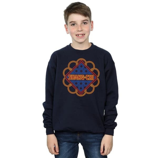 Marvel Pojkar Shang-Chi And The Legend Of The Ten Rings Neon Ring Logo Sweatshirt
