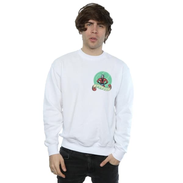 Marvel Mens Ant-Man Tattoo Breast Print Sweatshirt