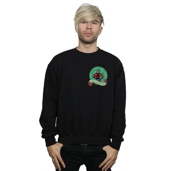 Marvel Mens Ant-Man Tattoo Breast Print Sweatshirt