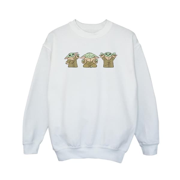 Star Wars Boys The Mandalorian Grogu Poses Sweatshirt