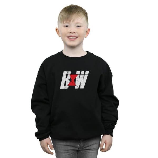 Marvel Black Widow Movie Initial Logo Sweatshirt för pojkar