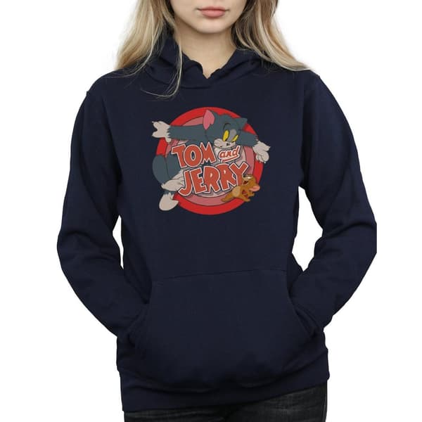 Tom And Jerry Womens/Ladies Classic Catch Hoodie
