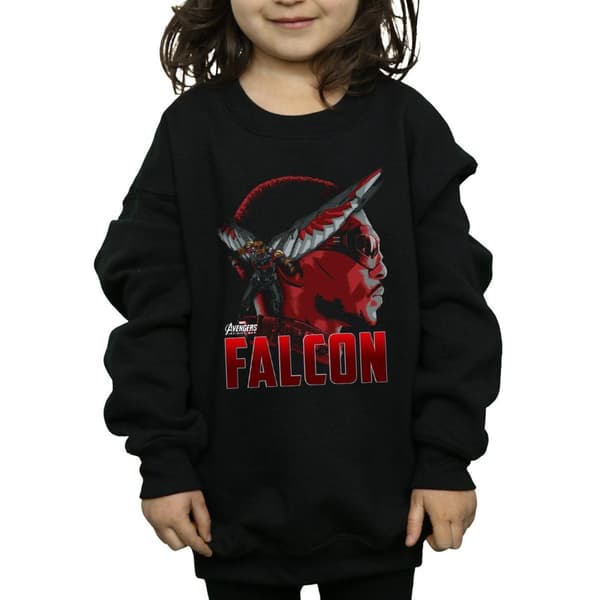 Marvel Avengers Infinity War Falcon Character Sweatshirt för tjejer