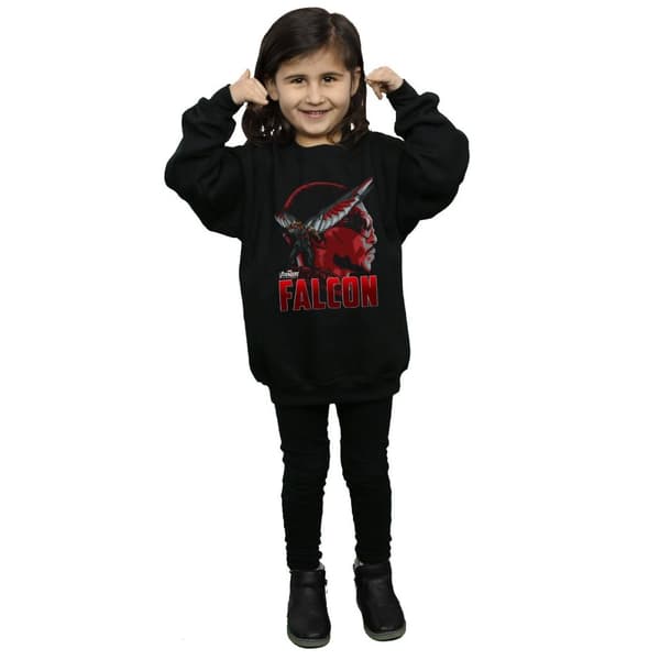 Marvel Avengers Infinity War Falcon Character Sweatshirt för tjejer