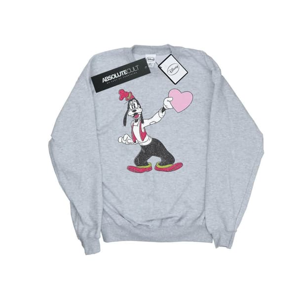 Disney Dam/Tjej Goofy Love Heart Sweatshirt