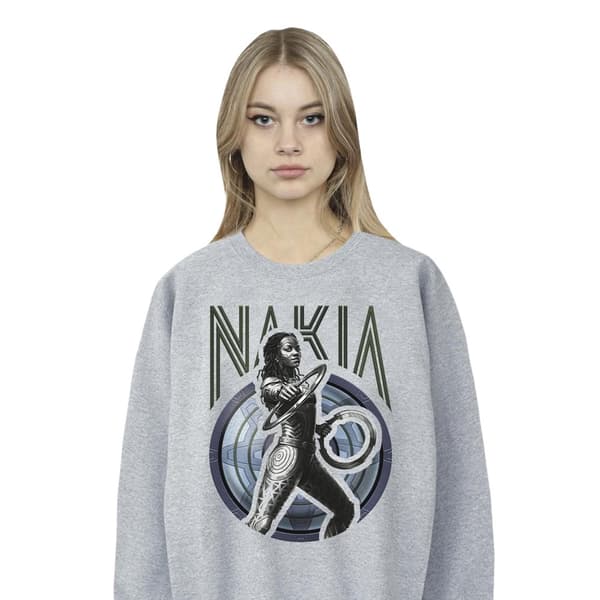 Marvel Womens/Ladies Wakanda Forever Nakia Shield Sweatshirt