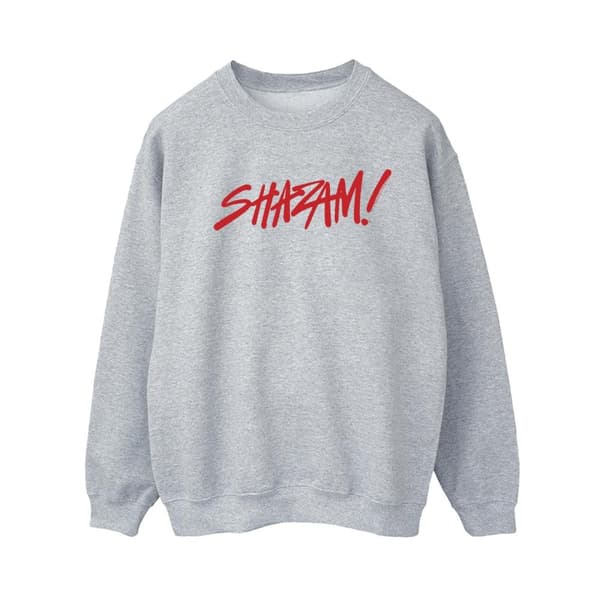 DC Comics Womens/Ladies Shazam Fury Of The Gods Spray Paint Logo Sweatshirt