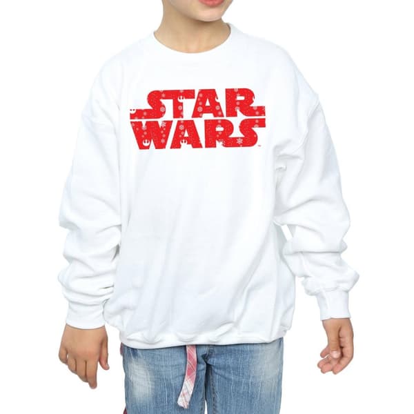 Star Wars Girls Christmas Logo Sweatshirt