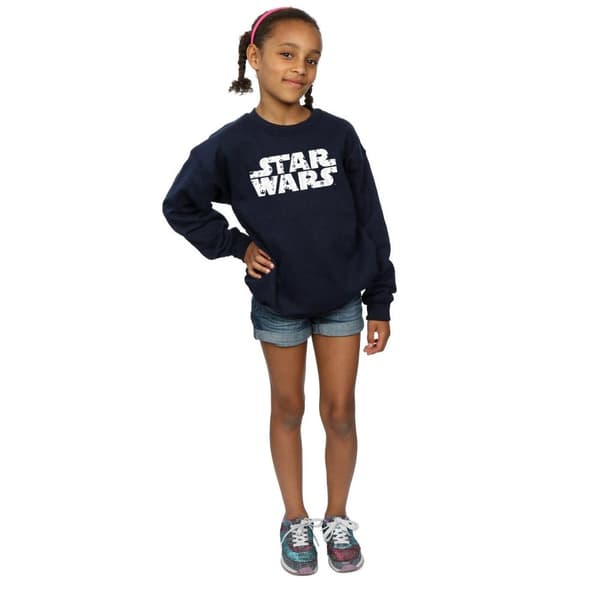 Star Wars Girls Christmas Logo Sweatshirt