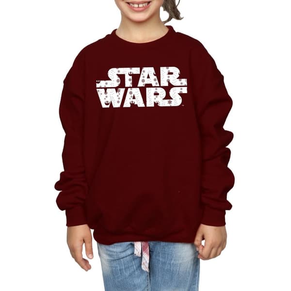 Star Wars Girls Christmas Logo Sweatshirt