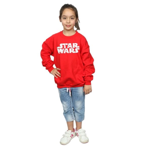 Star Wars Girls Christmas Logo Sweatshirt