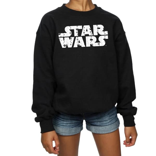 Star Wars Girls Christmas Logo Sweatshirt