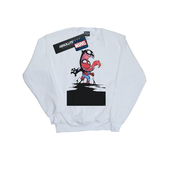 Marvel Mens Spider-Man Venom Cartoon Sweatshirt