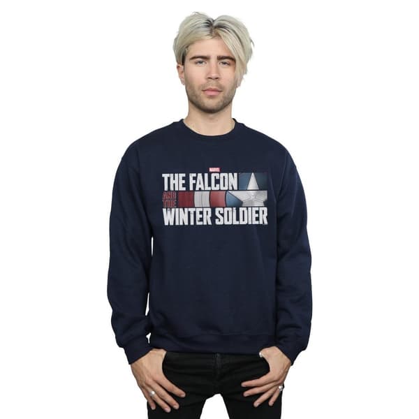 Marvel Mens The Falcon And The Winter Soldier Logo Sweatshirt