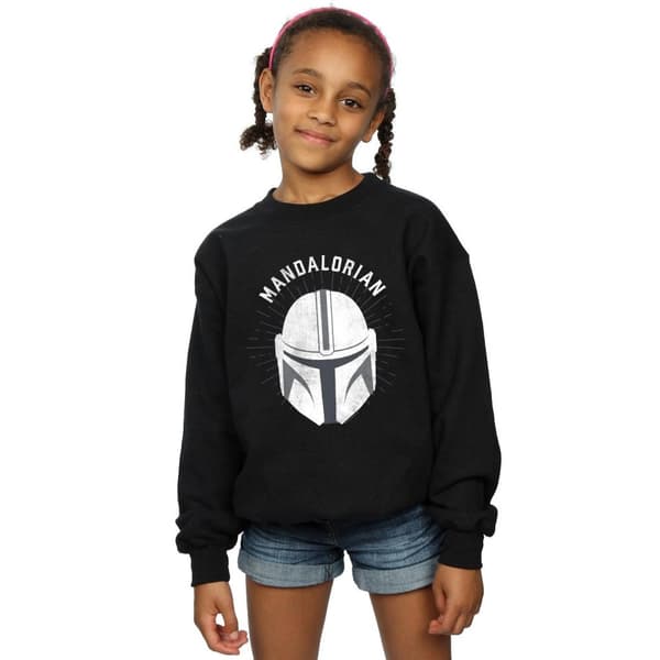 Star Wars Sweatshirt med hjälm från The Mandalorian för flickor