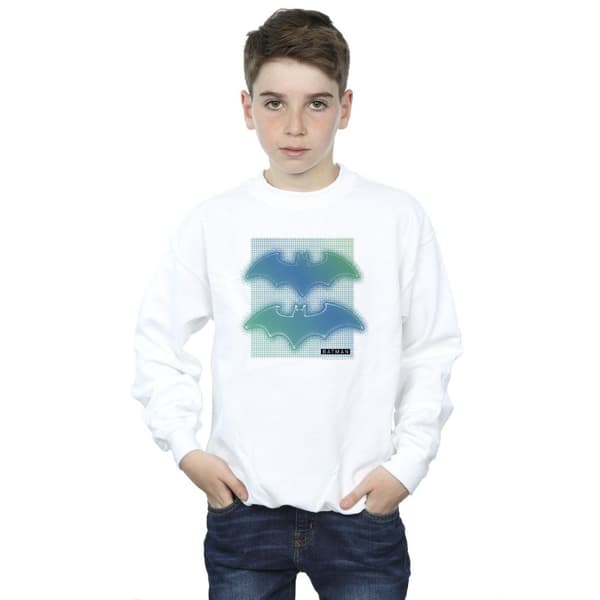 DC Comics Batman-sweatshirt med rutnät och gradient för pojkar