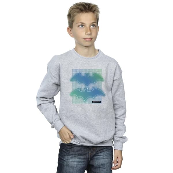 DC Comics Batman-sweatshirt med rutnät och gradient för pojkar