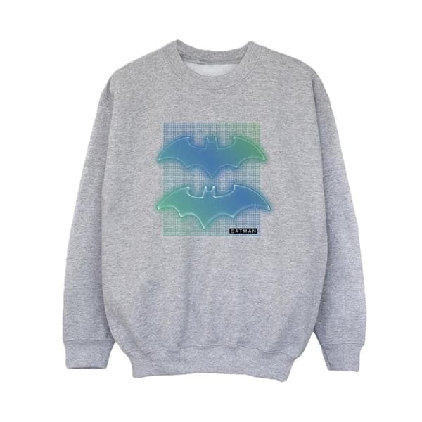 DC Comics Batman-sweatshirt med rutnät och gradient för pojkar