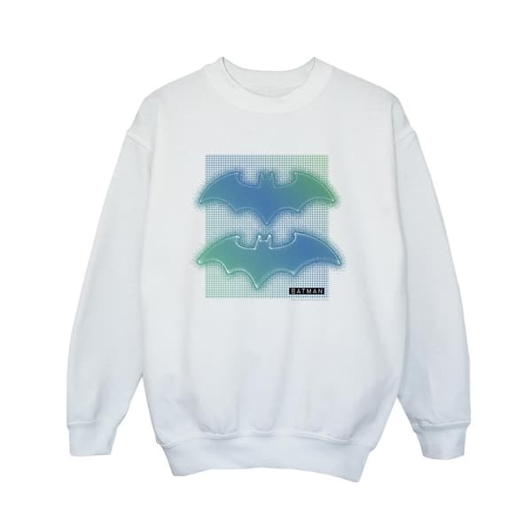 DC Comics Batman-sweatshirt med rutnät och gradient för pojkar