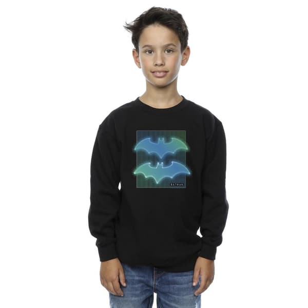 DC Comics Batman-sweatshirt med rutnät och gradient för pojkar