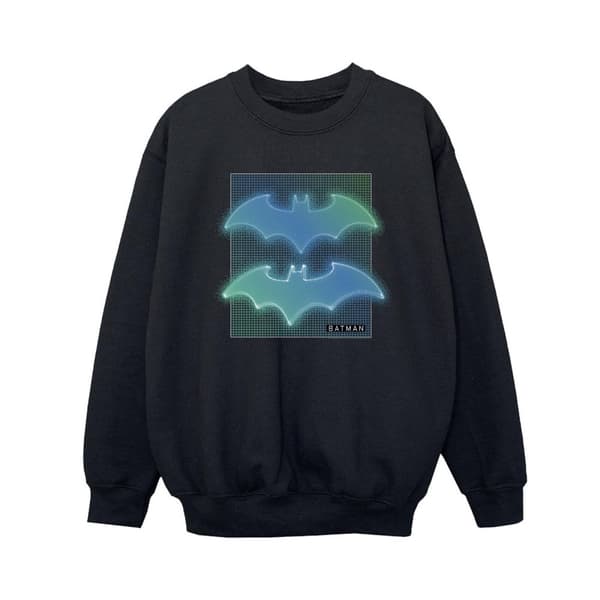 DC Comics Batman-sweatshirt med rutnät och gradient för pojkar
