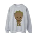 Pikkukuva 1 / 3: Marvel Womens/Ladies I Am Groot Chibi Wave Pose Sweatshirt
