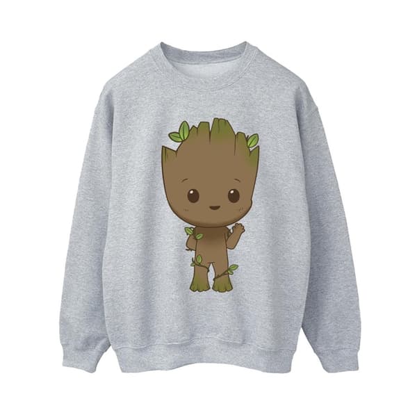 Marvel Womens/Ladies I Am Groot Chibi Wave Pose Sweatshirt