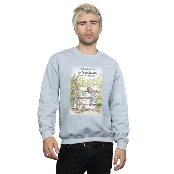 Disney Mens Winnie The Pooh Adventure Sweatshirt