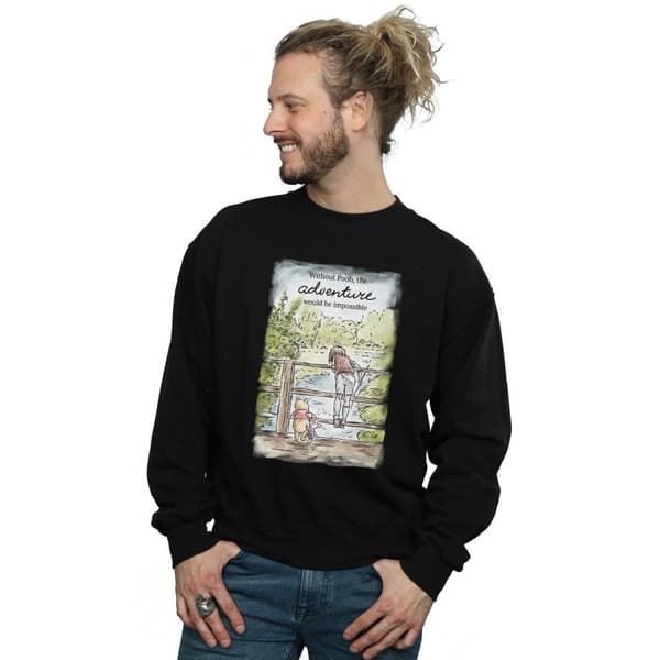 Disney Mens Winnie The Pooh Adventure Sweatshirt