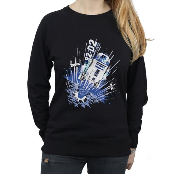 Star Wars Dam/Tjej - R2-D2 Blast Off - Sweatshirt