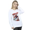 Miniatyrbillede 3 af 3: Marvel Womens/Ladies Spider-Man Sketch City Sweatshirt