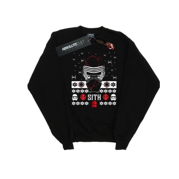Star Wars Girls The Rise Of Skywalker Christmas Sith Sweatshirt Black 12-13 Years