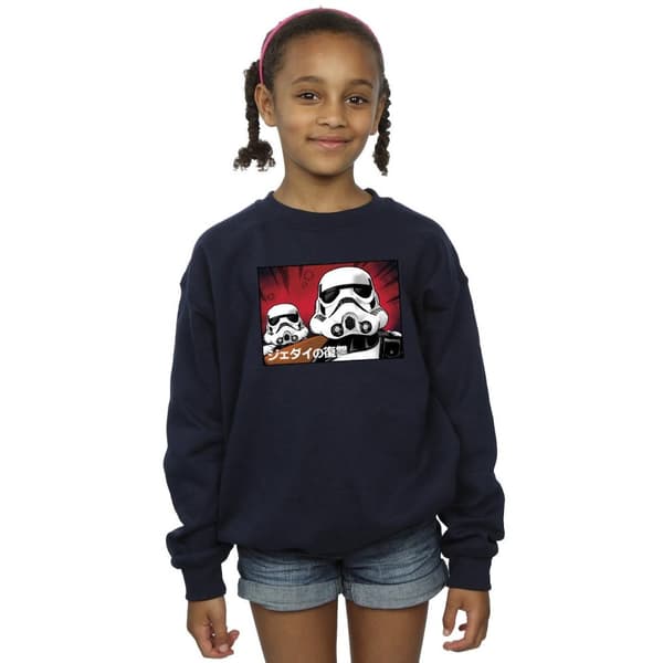 Star Wars Japansk sweatshirt med stormtrooper för flickor