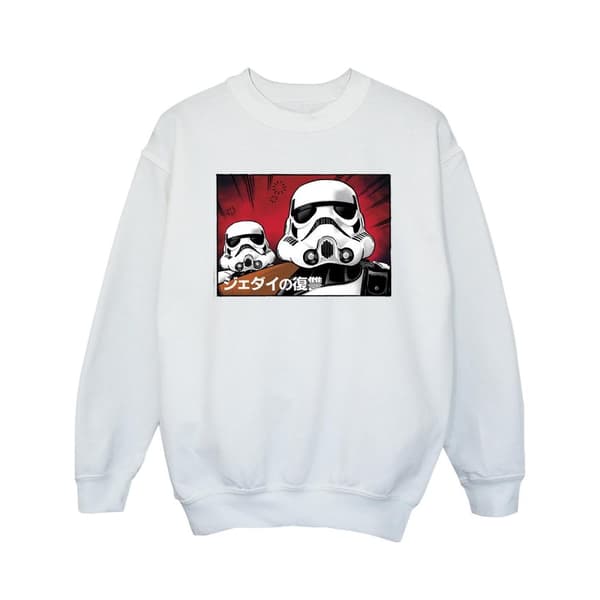 Star Wars Japansk sweatshirt med stormtrooper för flickor