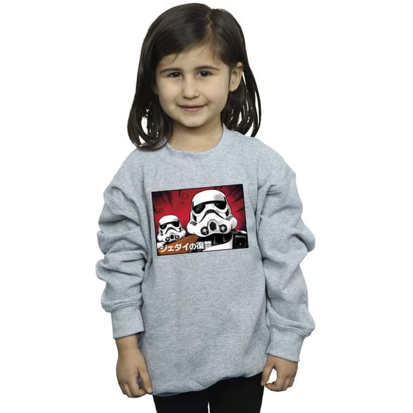 Star Wars Japansk sweatshirt med stormtrooper för flickor