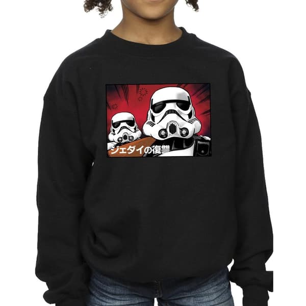 Star Wars Japansk sweatshirt med stormtrooper för flickor