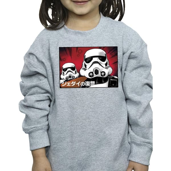Star Wars Japansk sweatshirt med stormtrooper för flickor
