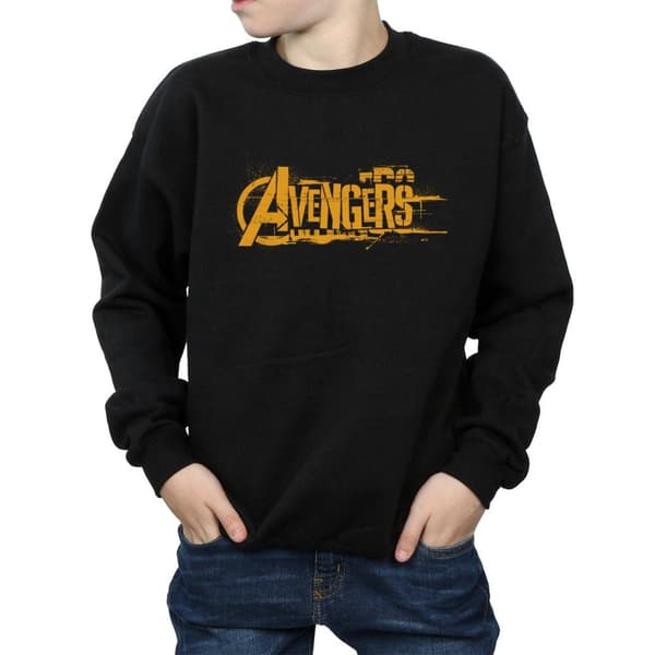 Marvel Pojkar Avengers Infinity War Orange Sweatshirt med logotyp