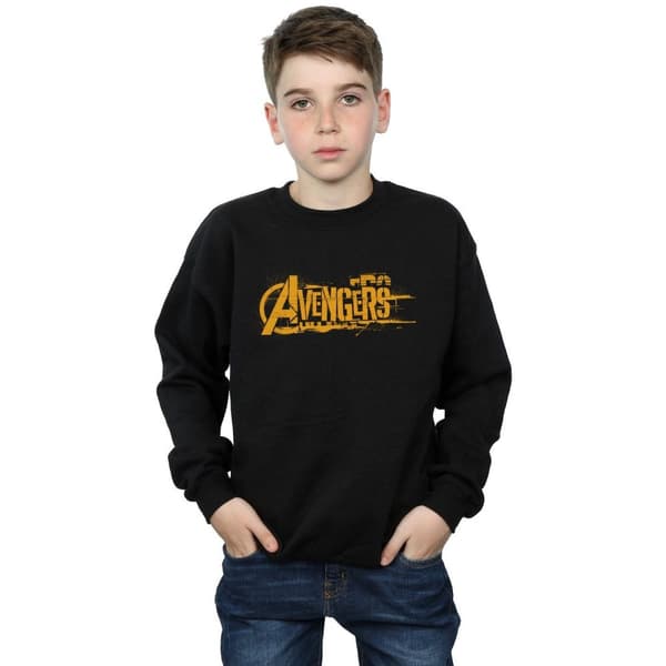 Marvel Pojkar Avengers Infinity War Orange Sweatshirt med logotyp
