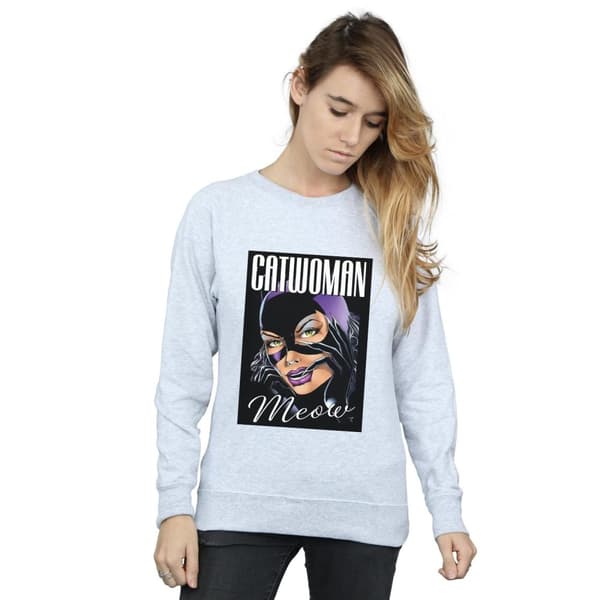 DC Comics Dam/Tjej Batman Catwoman Feline Fatale Sweatshirt