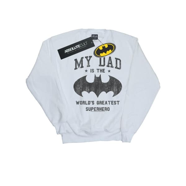 DC Comics Boys Batman My Dad Is A Superhero Sweatshirt