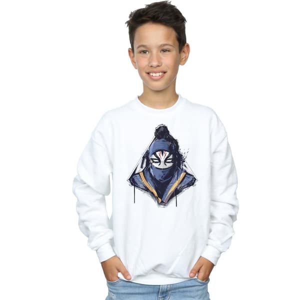 Marvel Pojkar Shang-Chi And The Legend Of The Ten Rings Razor Fist Masked Paint Sweatshirt