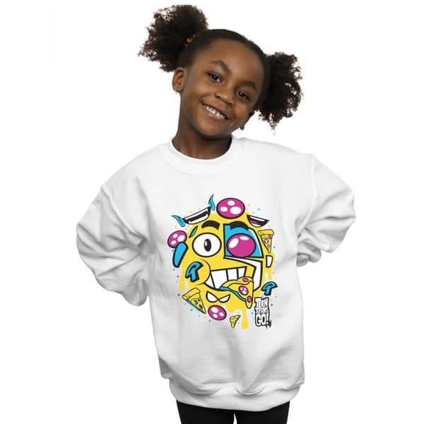 DC Comics Teen Titans Go Pizza Face-tröja för flickor