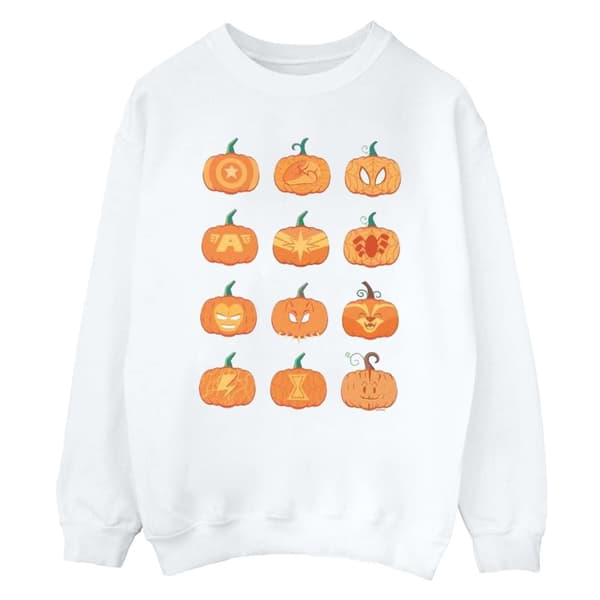 Marvel Womens/Ladies Avengers Halloween Pumpkin Sweatshirt